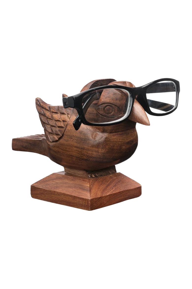 Sparrow Eyeglass Holder Stand, Alternate, color, Brown