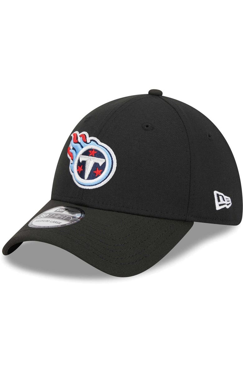New Era Men's New Era Black Tennessee Titans Main 39THIRTY Flex Hat, Main, color, Black