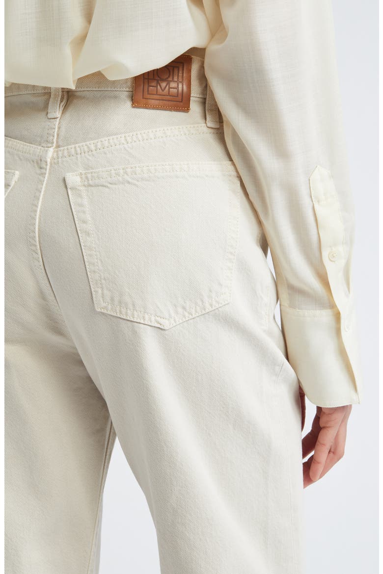 Twisted Seam Denim Straight Leg Jeans, Alternate, color, SMOKE