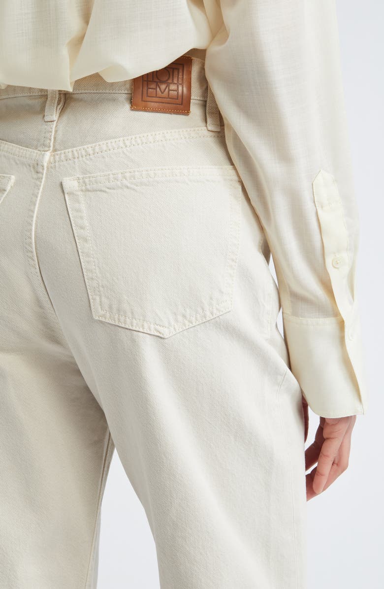 TOTEME Twisted Seam Denim Straight Leg Jeans, Alternate, color, Smoke