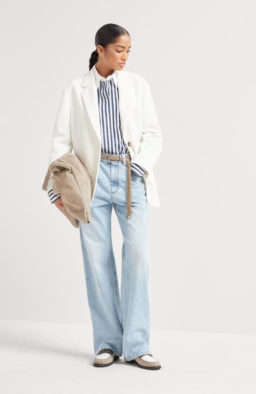 Brunello Cucinelli Contemporary Loose Trousers In Light Denim