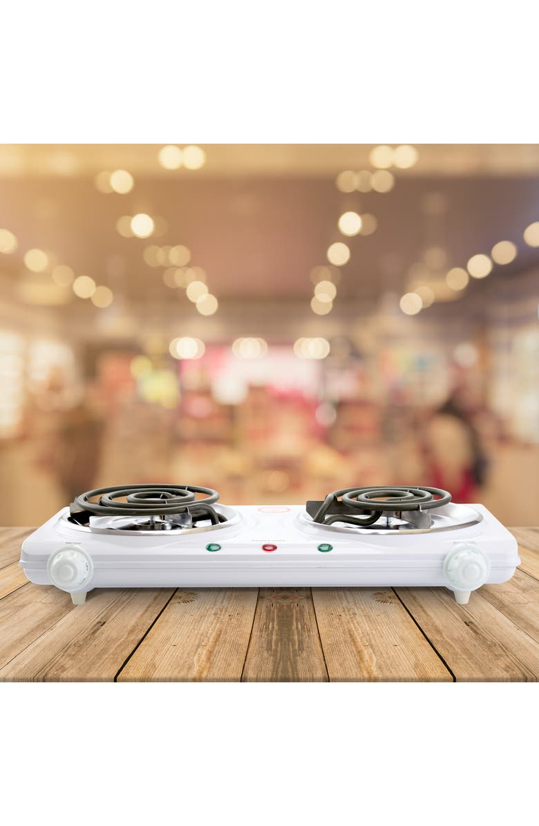 Better Chef Dual Element Electric Countertop Range, Alternate, color, White