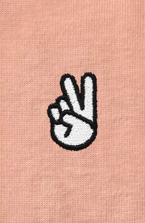 Dalix Womens Peace Sign Jersey Relaxed Tee