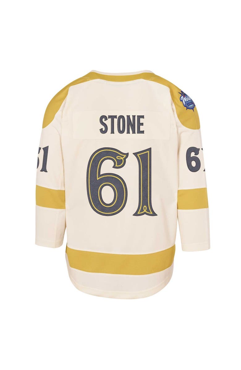Outerstuff Youth Mark Stone Cream Vegas Golden Knights 2024 NHL Winter Classic Premier Player Jersey, Alternate, color, 