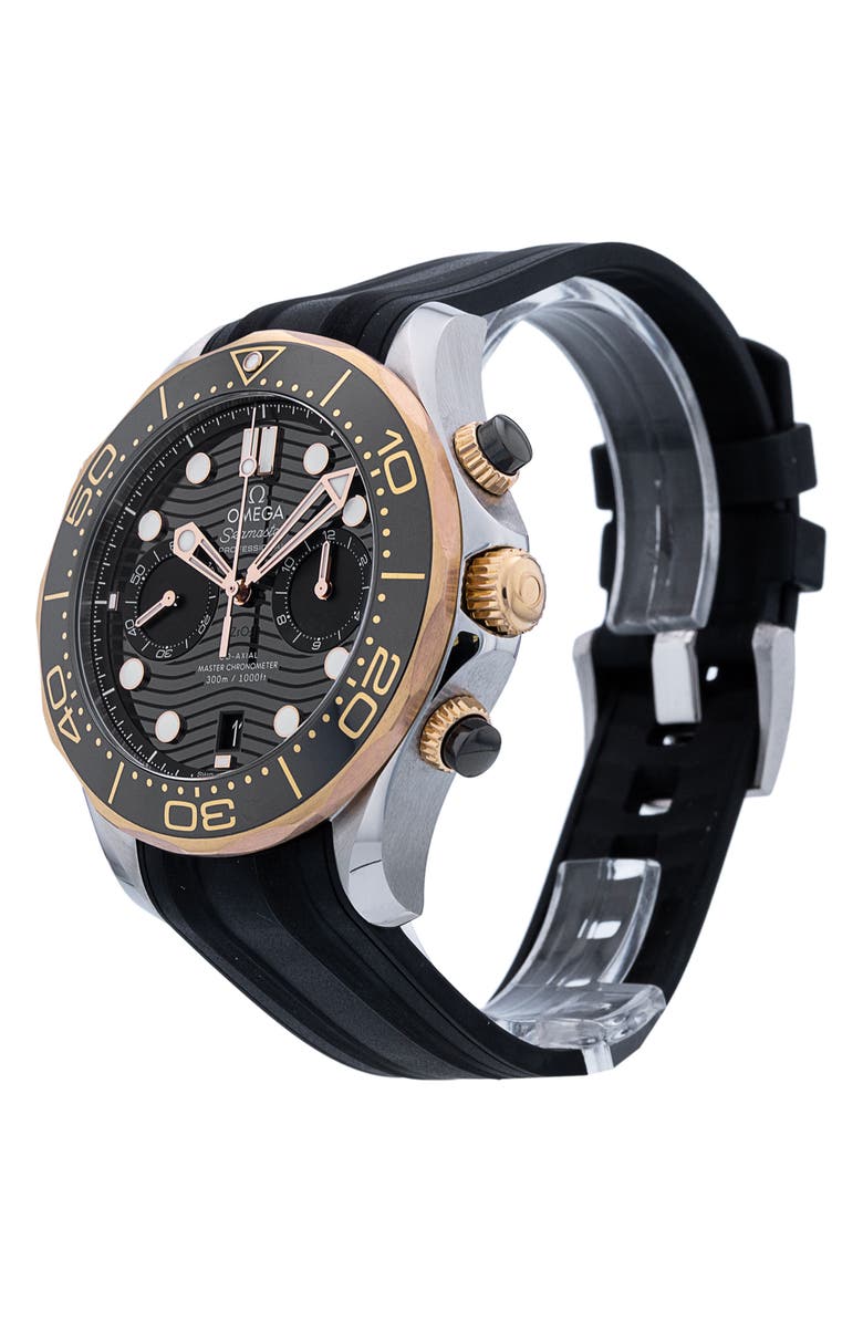 Watchfinder & Co. Omega Preowned 2021 Seamaster Diver 210.22.44.51.01.001 Automatic Bracelet Watch, 44mm, Alternate, color, Black