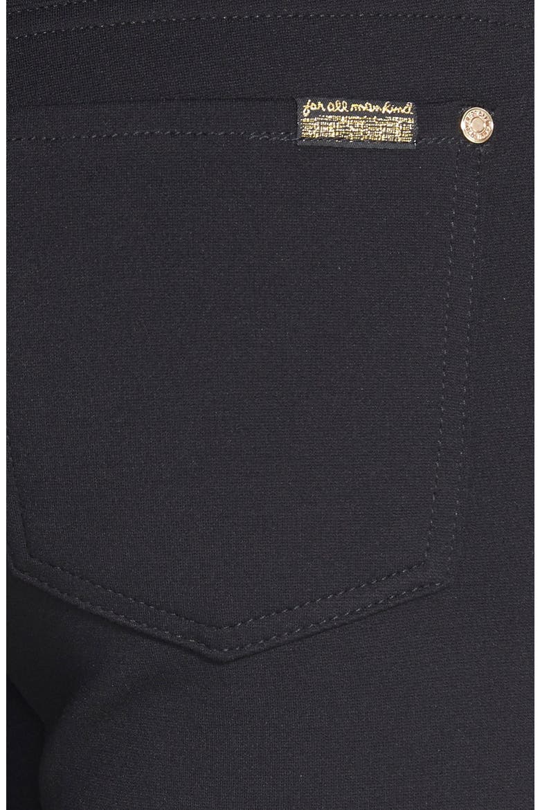 7 For All Mankind® Skinny Double Knit Pants, Alternate, color, BLACK