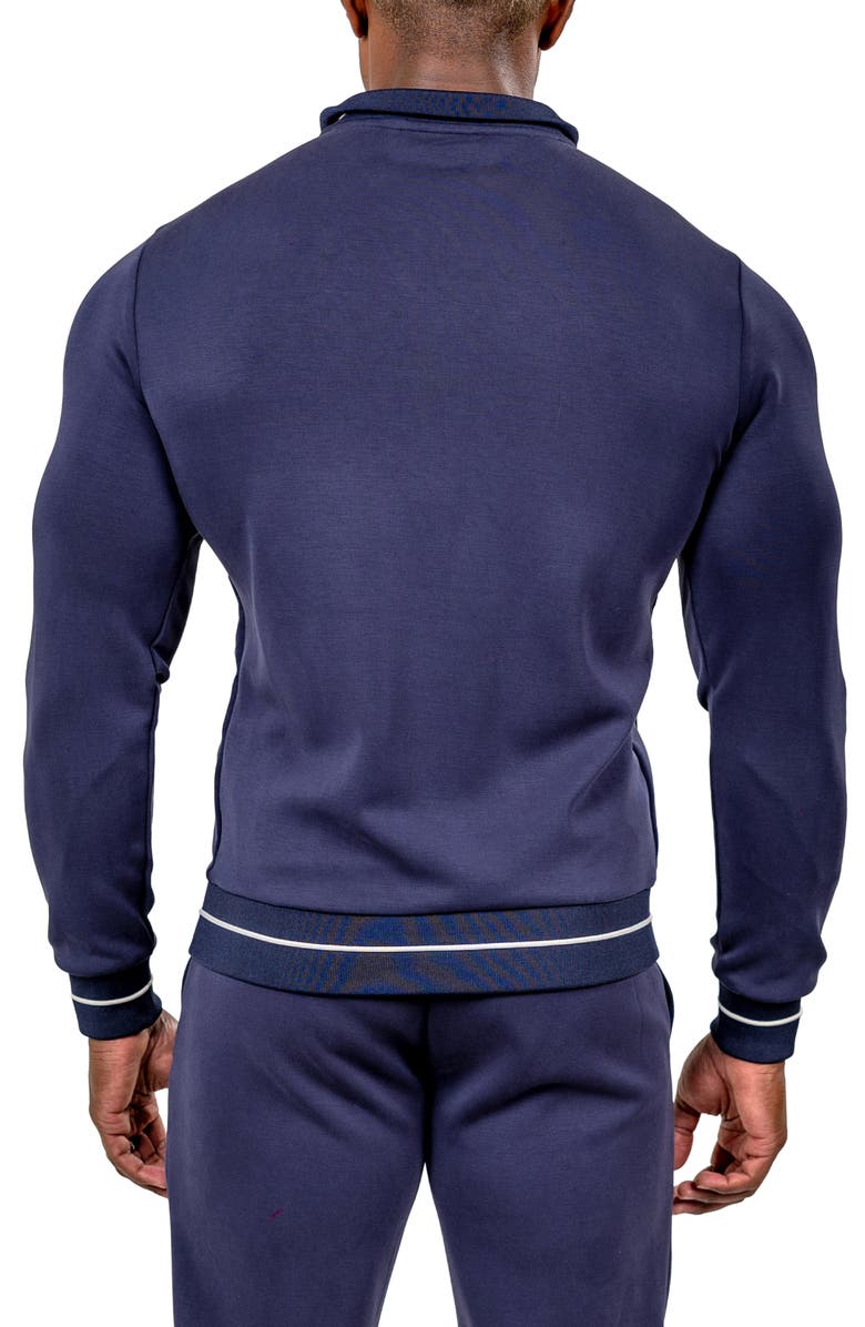 Maceoo Martyr0003 Zip-Up Sweatshirt, Alternate, color, Blue