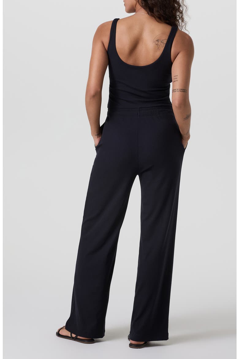 Pose Scoop Jumpsuit, Alternate, color, BLACK
