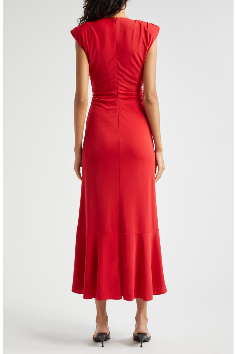 Dianne Cap Sleeve Dress, Alternate, color, CANDY APPLE