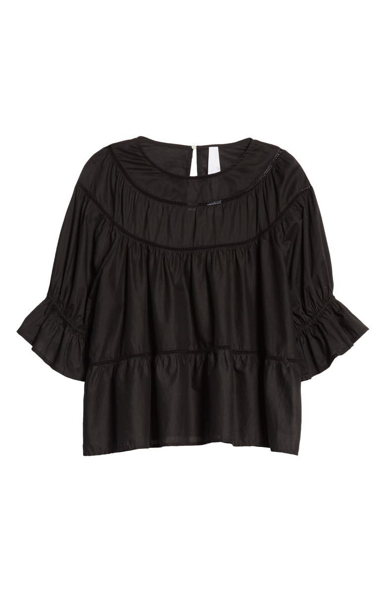 Merlette Sol Tiered Cotton Top, Alternate, color,