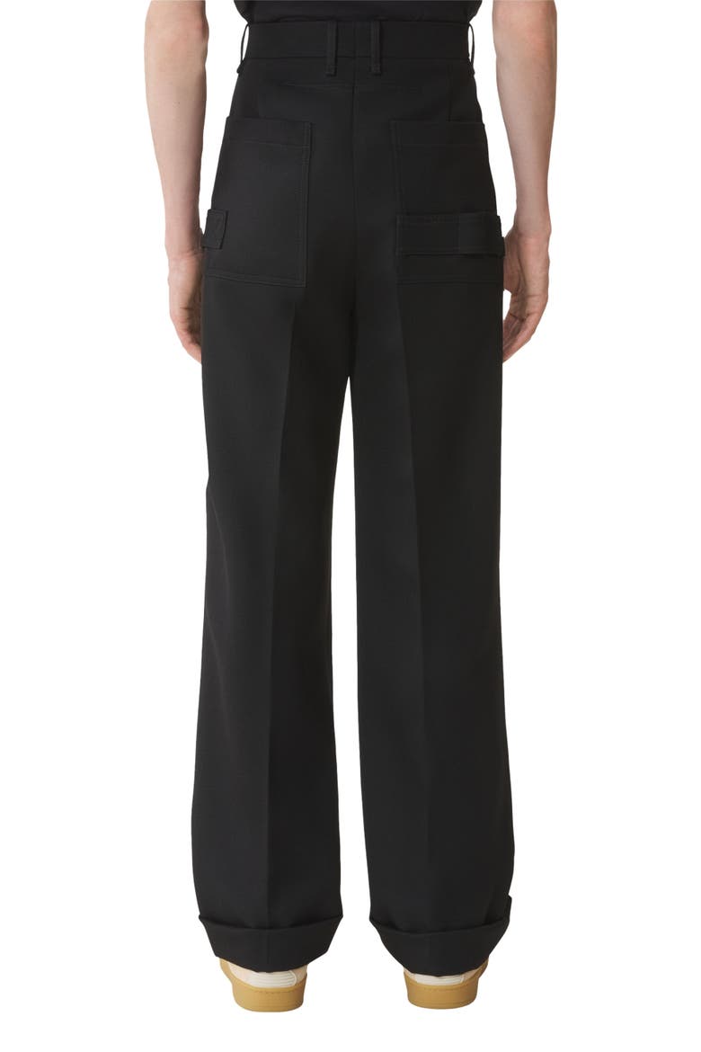 Light Wool Chino Pants, Alternate, color, Black