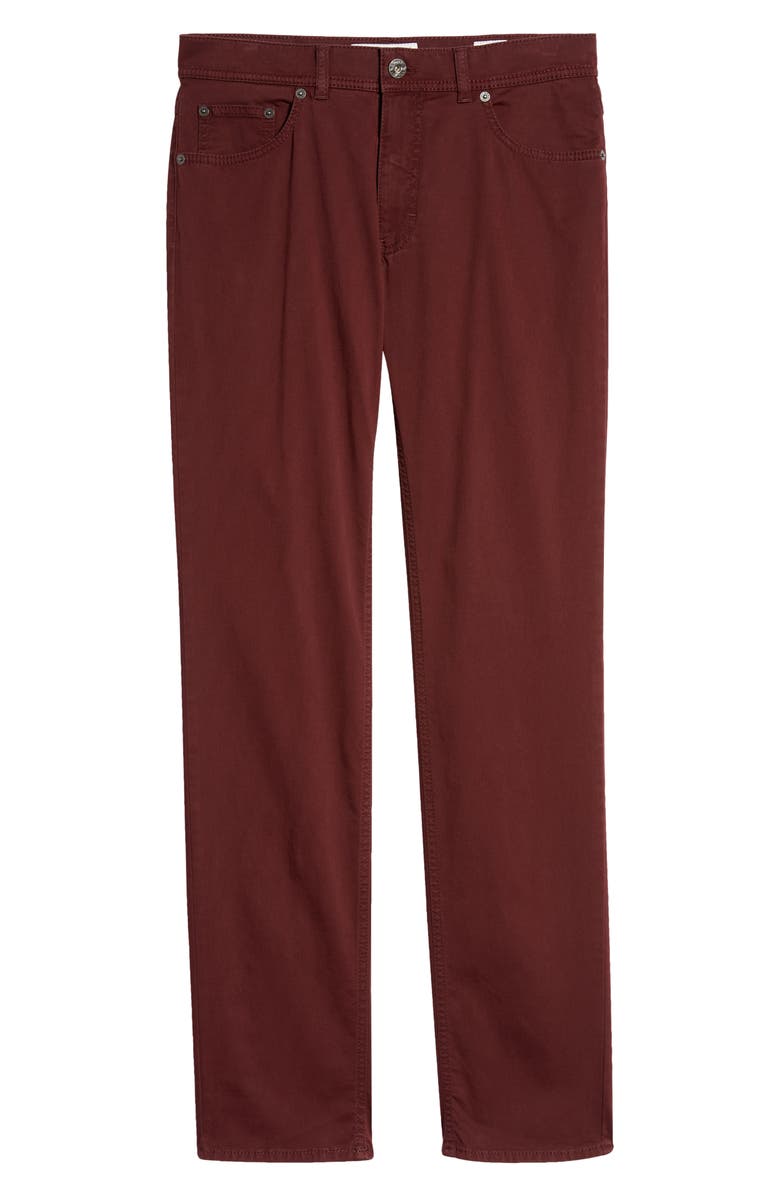 Brax Cooper Five-Pocket Straight Leg Pants, Alternate, color, Vineyard