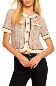 Sterling Sequin Stripe Crop Jacket