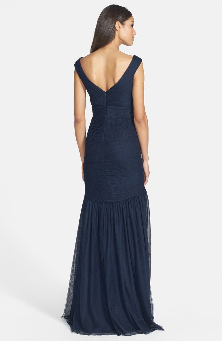 Monique Lhuillier ML Monique Lhuillier Tulle Mermaid Gown, Alternate, color, 