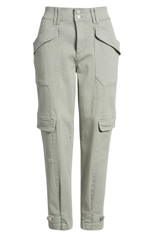 Wit & Wisdom 'ab'solution High Waist Ankle Tapered Twill Cargo Pants In Deep Seagrass
