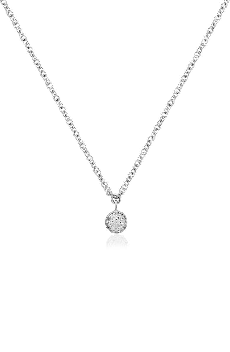 Monica Vinader Fiji Diamond Pendant Necklace, Main, color, 