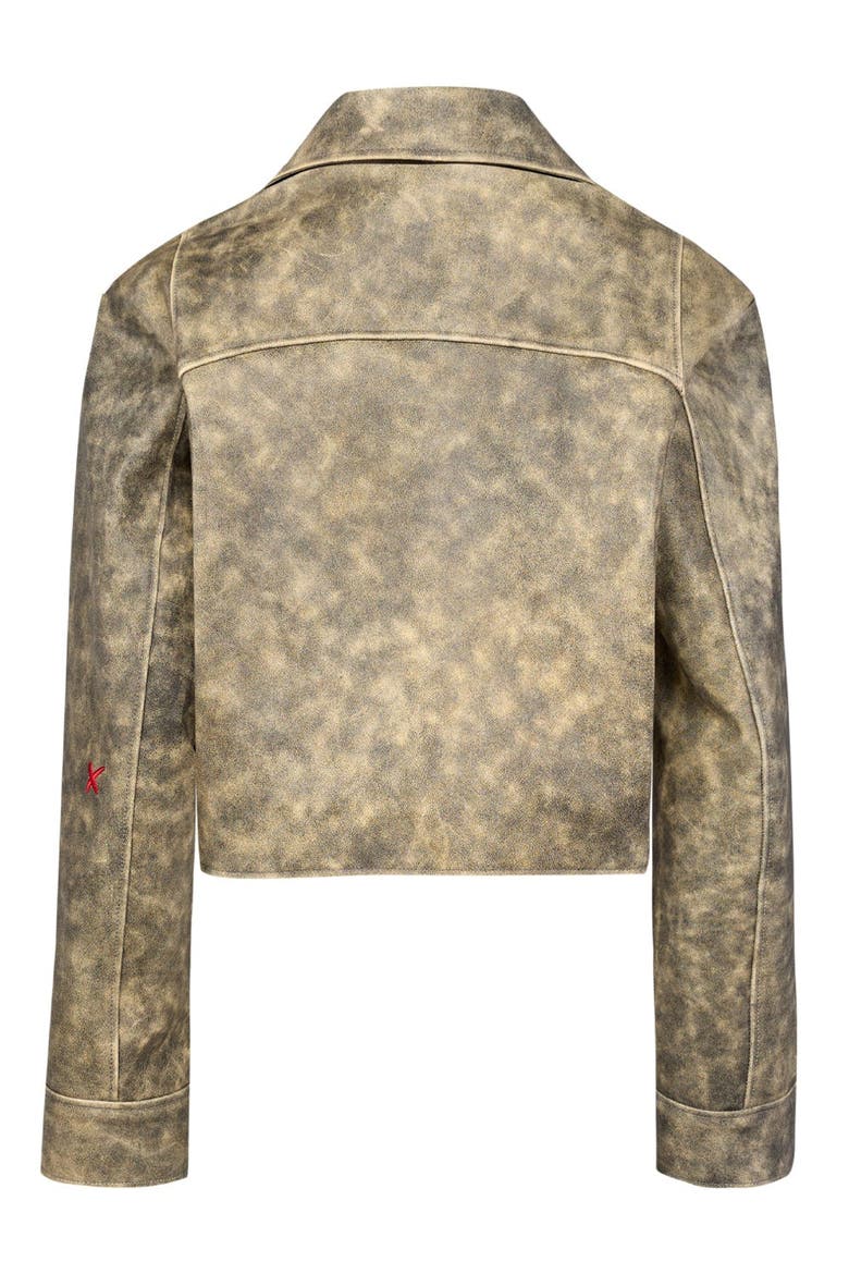 Your *Itch Wash Effect Leather Jacket, Alternate, color, grey
