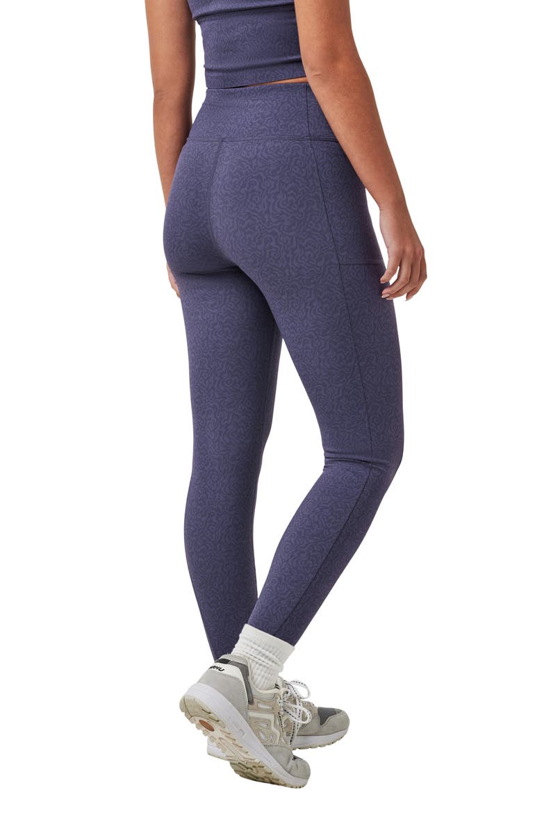 TravisMathew Moveknit Bonded Pocket Leggings, Alternate, color, Graystone Swirl Multi