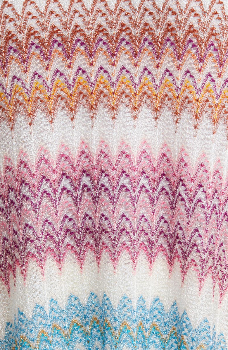 Missoni Stripe Fringe Poncho, Alternate, color, 