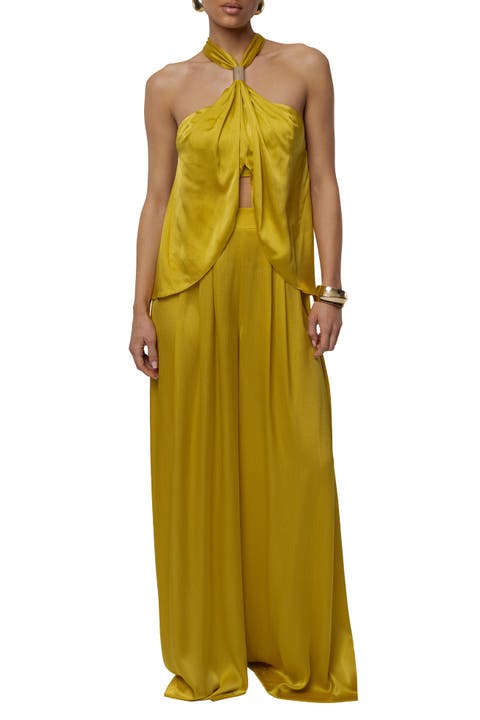 Cascade Satin Pant Set