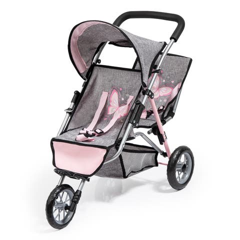 Deluxe Twin Dolls Jogger Stroller