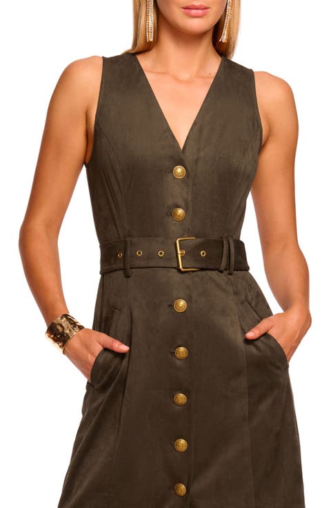 Marcia Faux Suede Dress