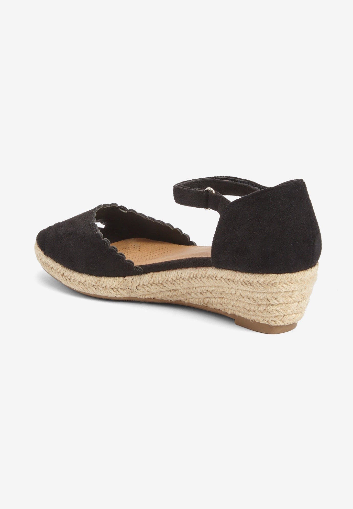 Comfortview The Charlie Espadrille, Alternate, color, Black