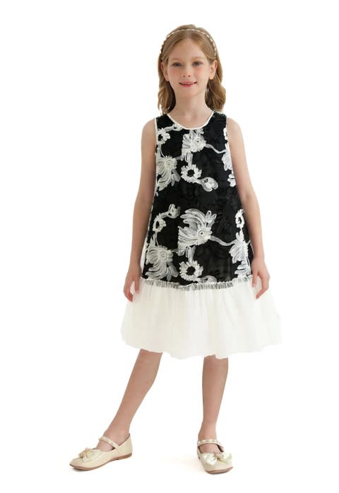 Floral Tulle Sleeveless Dress (Toddler, Little Kid & Big Kid)