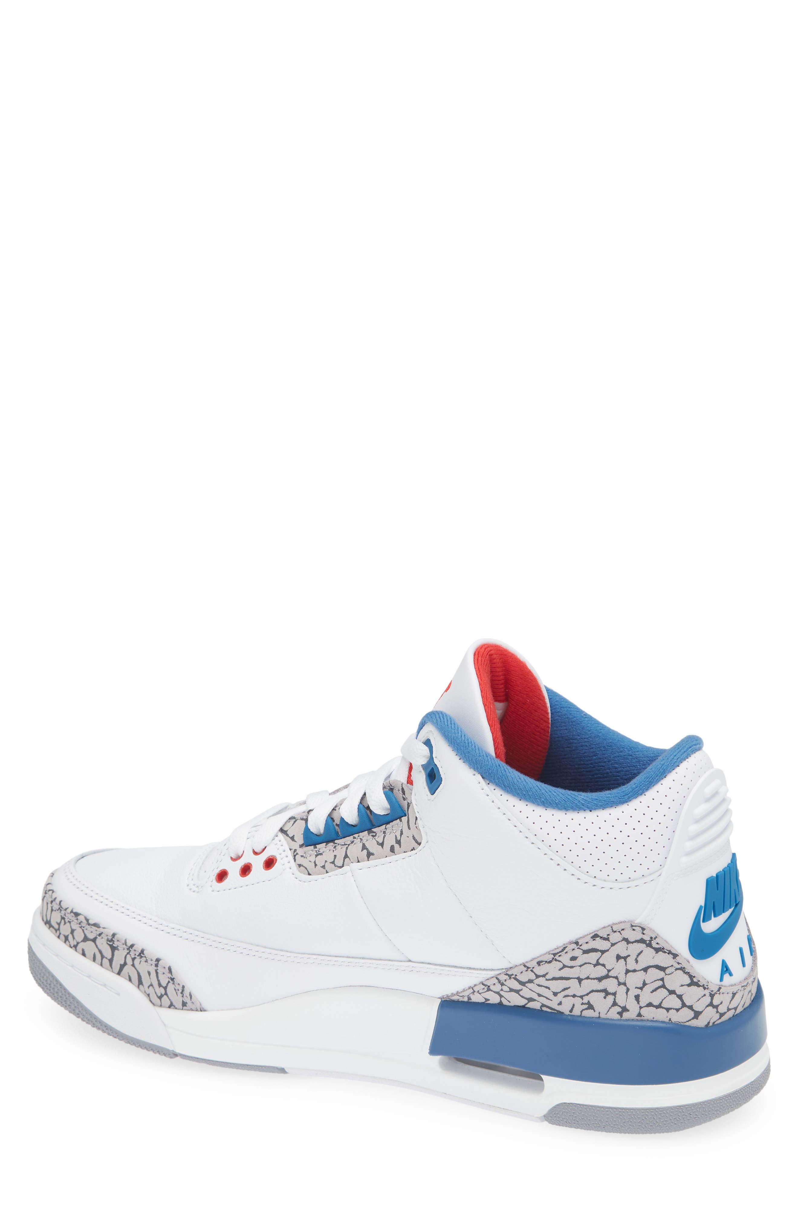 Air Jordan 3 Retro Basketball Sneaker, Alternate, color, WHITE/ MULTI-COLOR