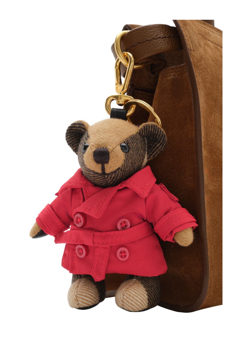 Burberry Thomas Bear Charm, Alternate, color, Crayon Red