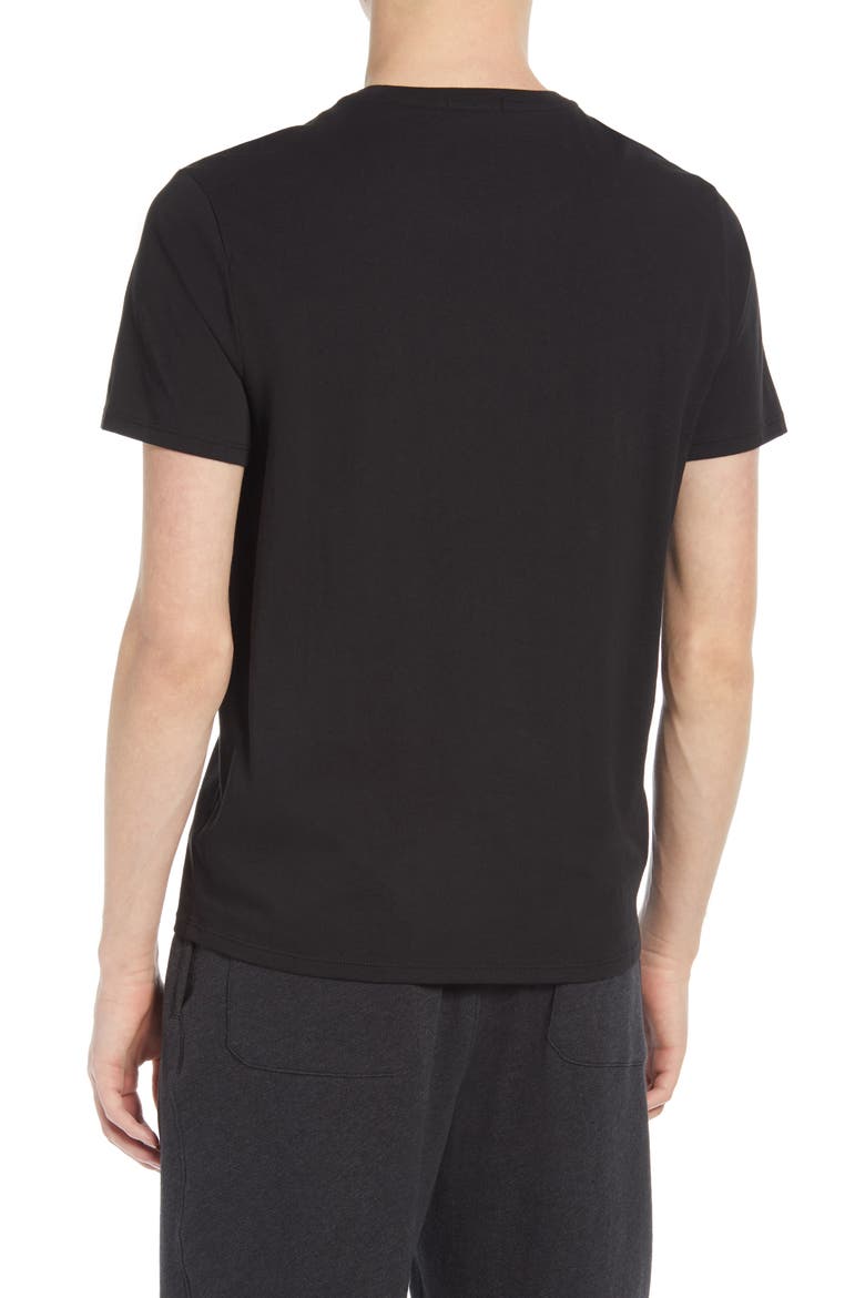 Cotton Crewneck T-Shirt, Alternate, color, BLACK