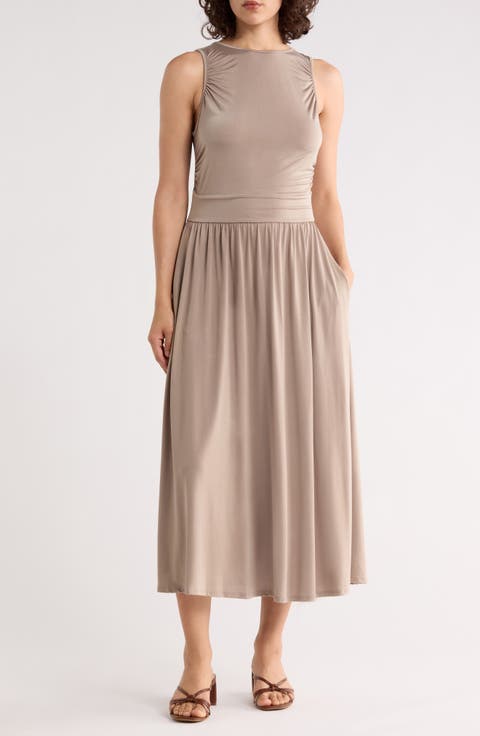 Ruched Midi Dress