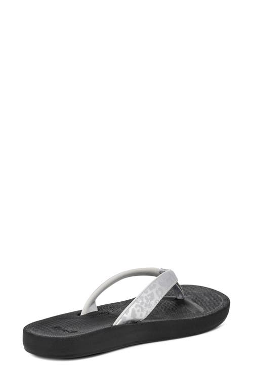 Sanuk Cosmic Shores Water Friendly Flip Flop In Black