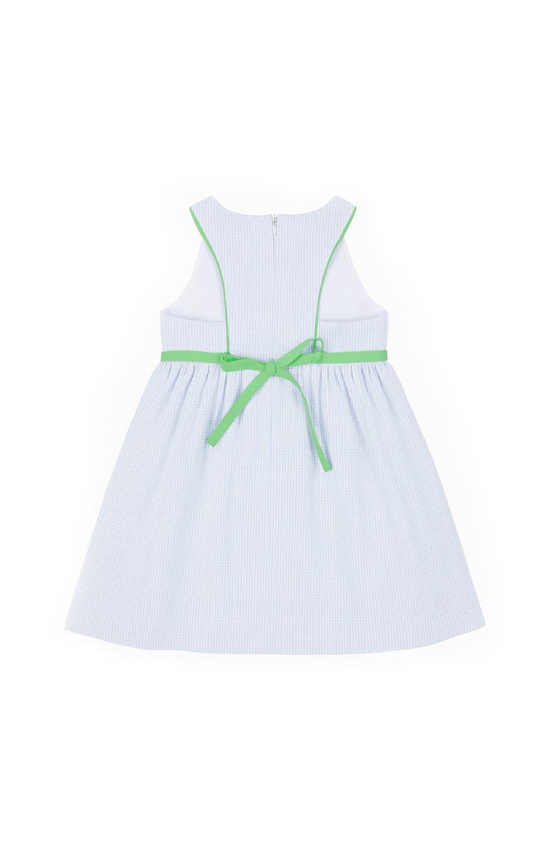 Florence Eiseman Check Seersucker Dress With Golf Cart, Alternate, color, Blue/White