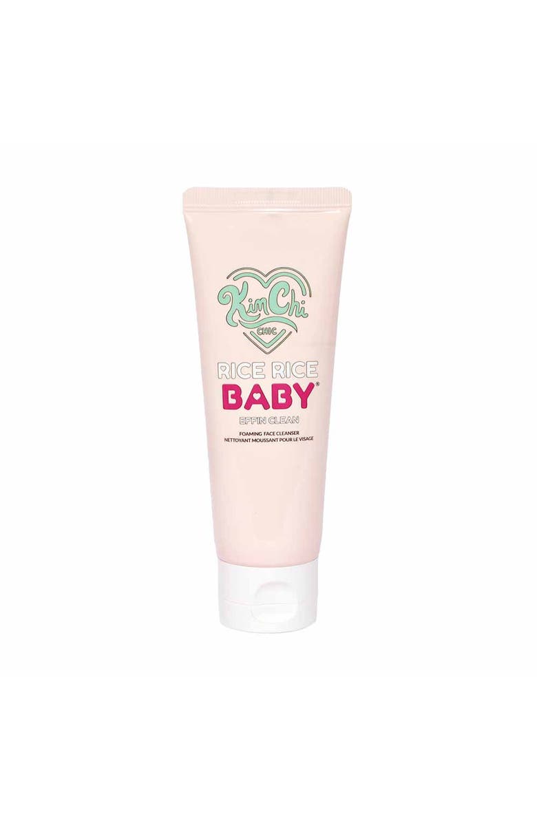 KIMCHI CHIC BEAUTY Rice Rice Baby Foaming Makeup Removing Face Wash 3.38oz 01 Effin Clean, Main, color, 01 Effin Clean
