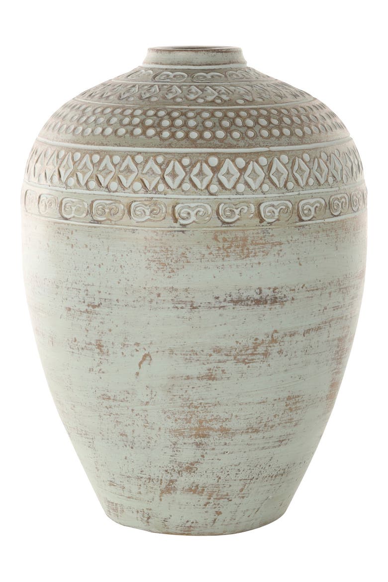 Green Ceramic Vase, Main, color, GREEN