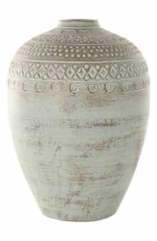 GINGER BIRCH STUDIO Green Ceramic Vase
