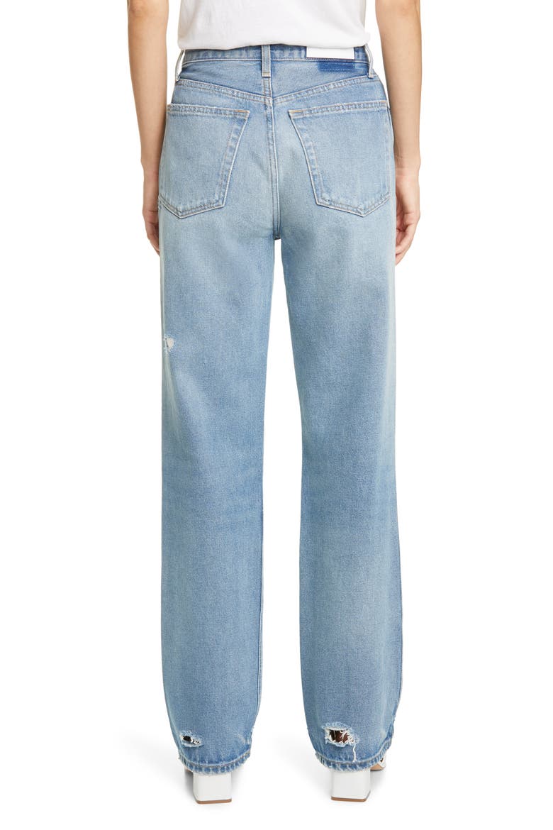 '90s Ripped High Waist Loose Straight Leg Jeans, Alternate, color, MEDIUM DESTROYED 12