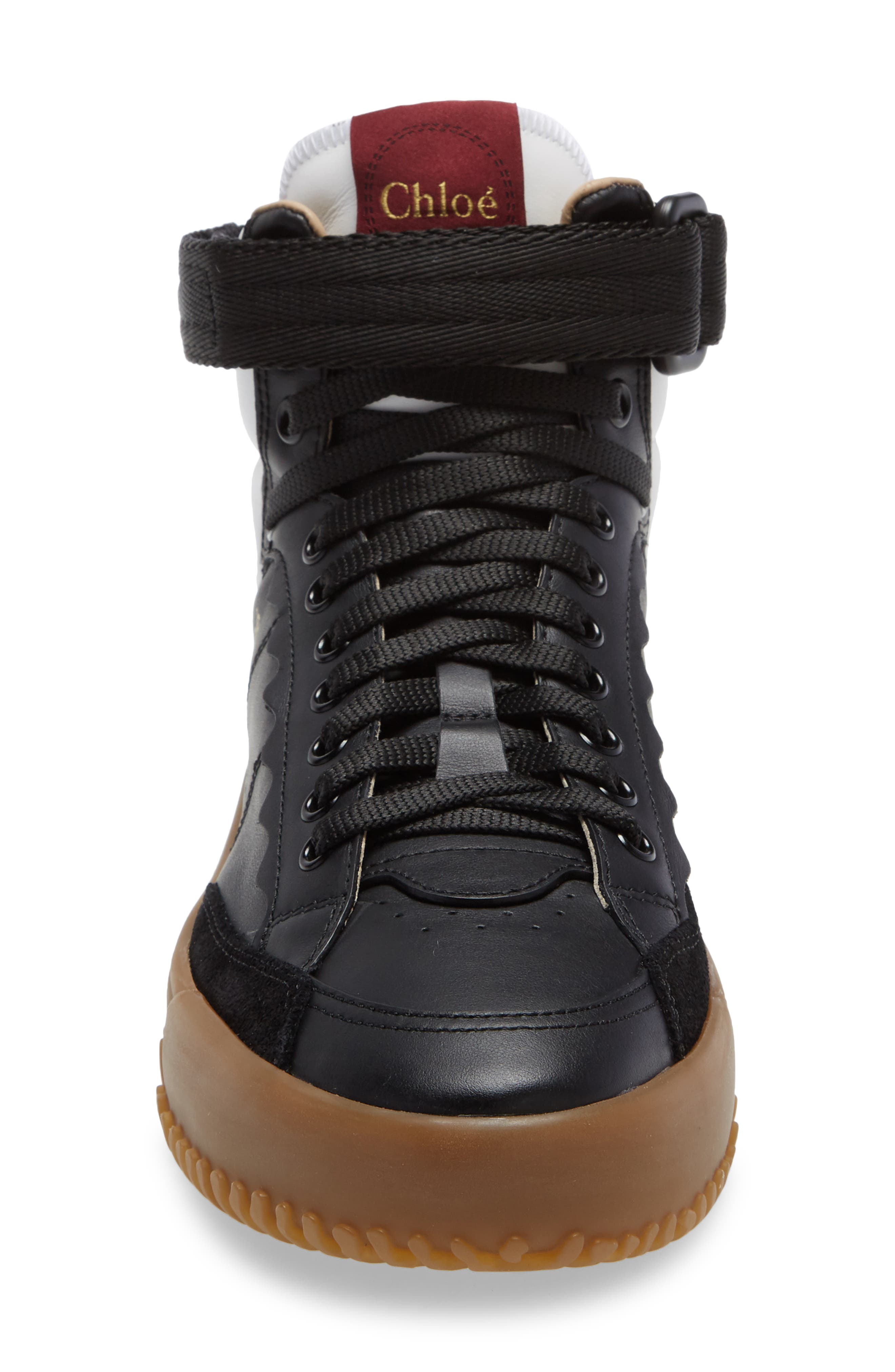 Chloé Franckie High Top Sneaker, Alternate, color, 