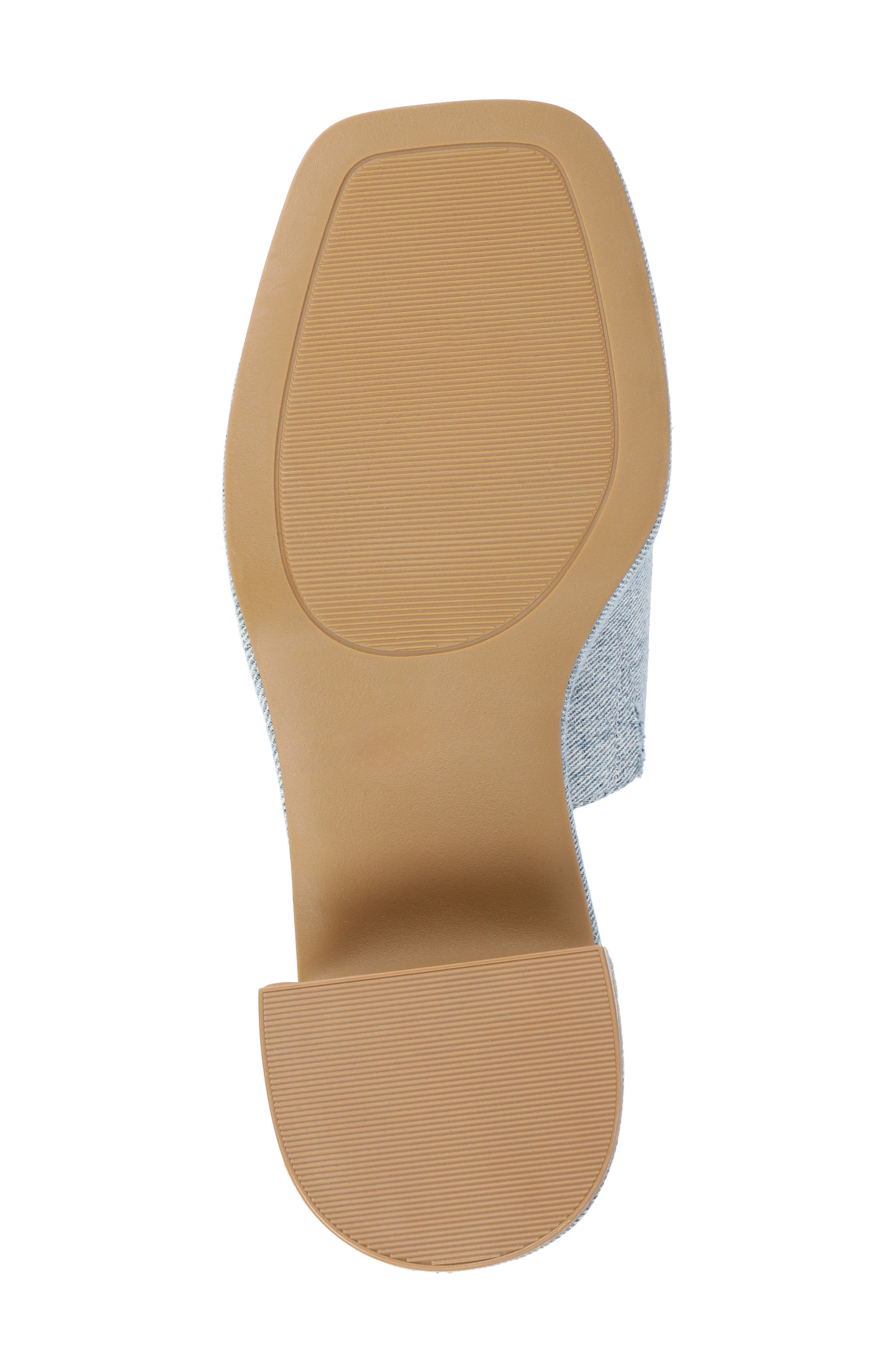 Journee Collection Bessa Block Heel Slide Sandal, Alternate, color, Light Denim