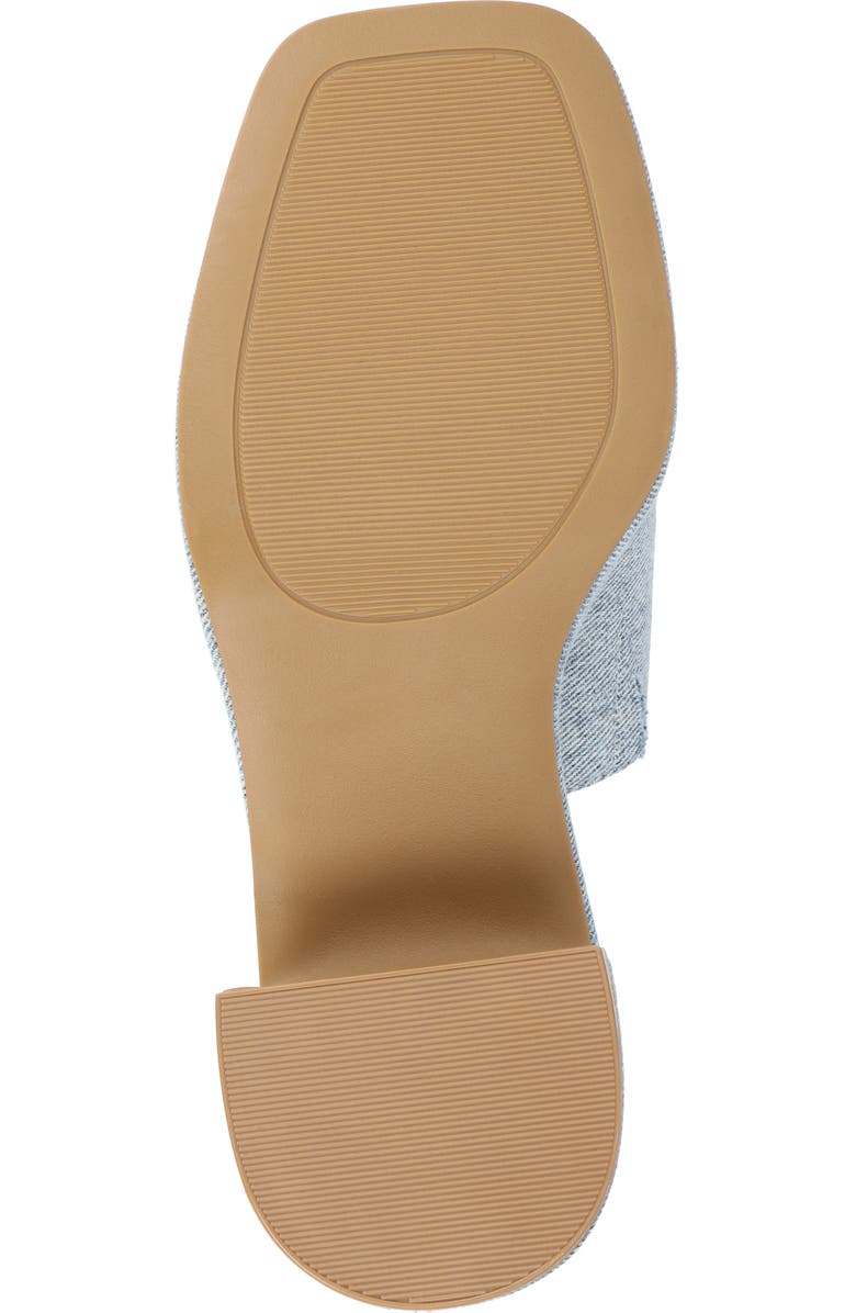 Journee Collection Bessa Block Heel Slide Sandal, Alternate, color, Light Denim
