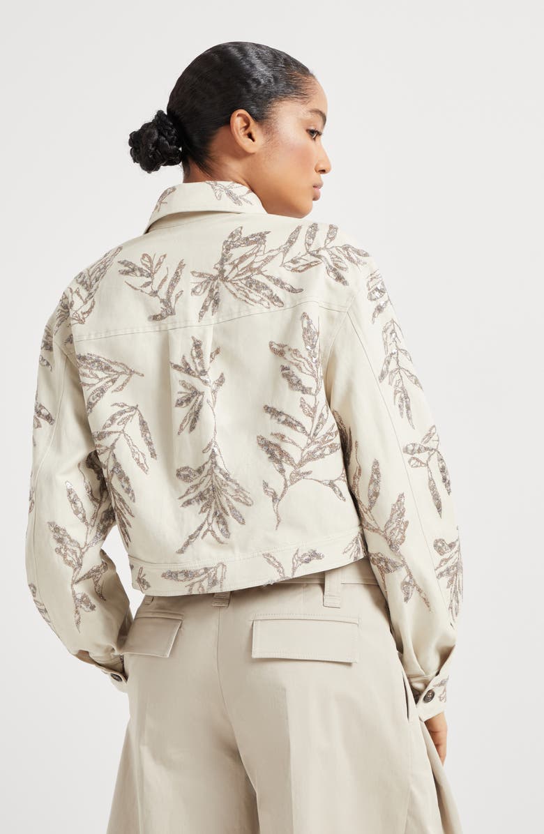 Brunello Cucinelli Flora Embroidery outerwear, Alternate, color, 