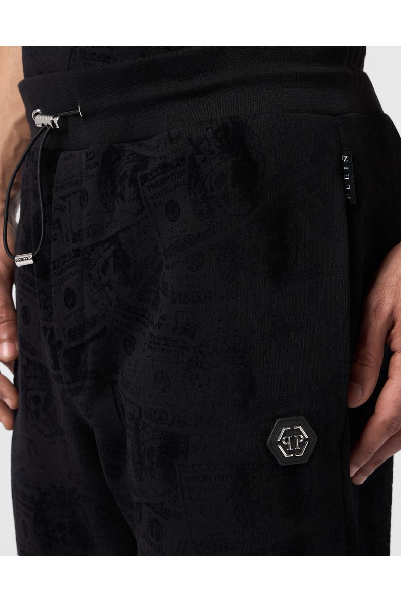 Jogging Pants All-Over Dollar Skull Men, Alternate, color, black/black