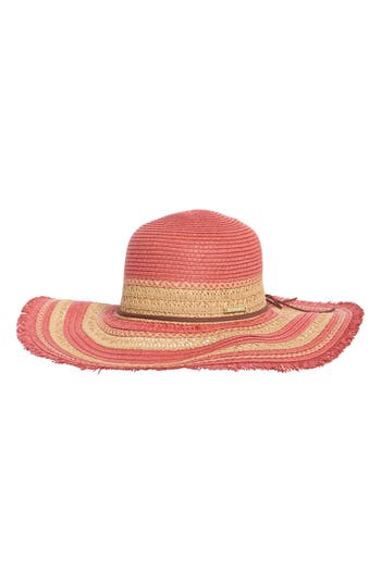 VINCE CAMUTO VINCE CAMUTO TEXTURED STRAW FLOPPY HAT
