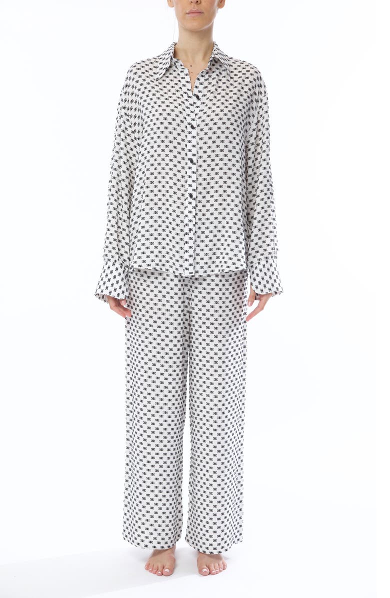 Andine Cavani Marais Cotton Pajama Pants, Alternate, color, 