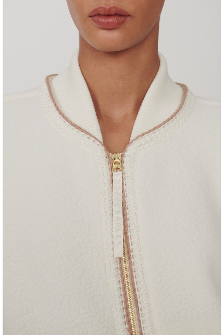 Klaudia Fleece Jacket, Alternate, color, EGRET