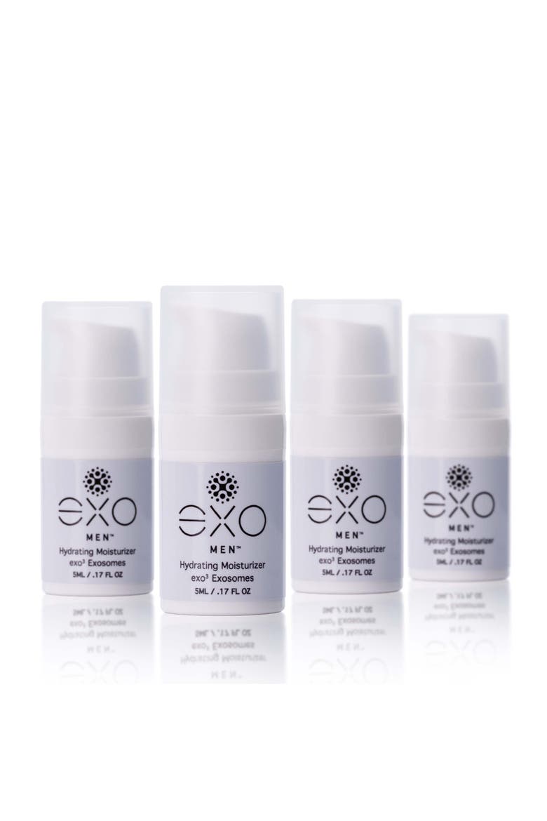 EXO MEN - HYDRATING MOISTURIZER - TRAVEL SIZE, 4 BOTTLES, Main, color, Black