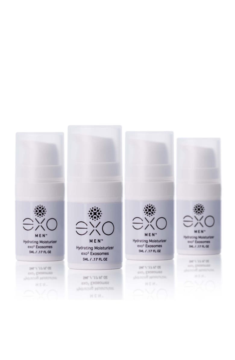 Exoceuticals EXO MEN - HYDRATING MOISTURIZER - TRAVEL SIZE, 4 BOTTLES, Main, color, Black