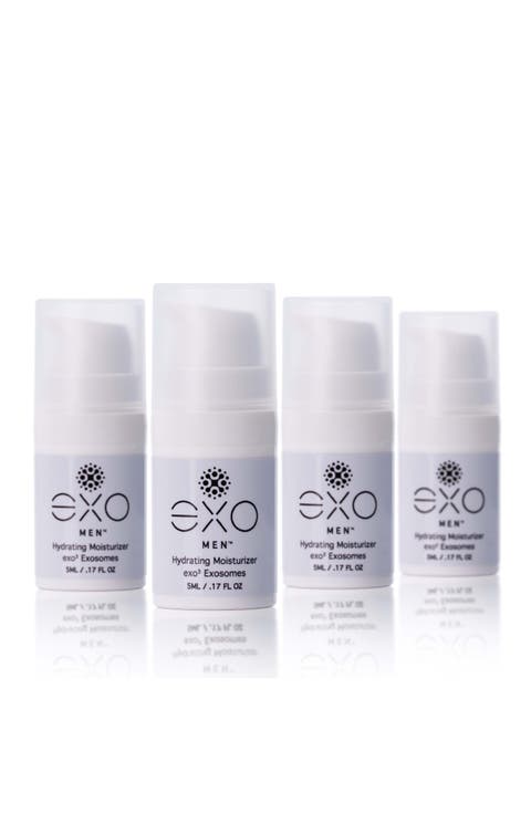 EXO MEN - HYDRATING MOISTURIZER - TRAVEL SIZE, 4 BOTTLES