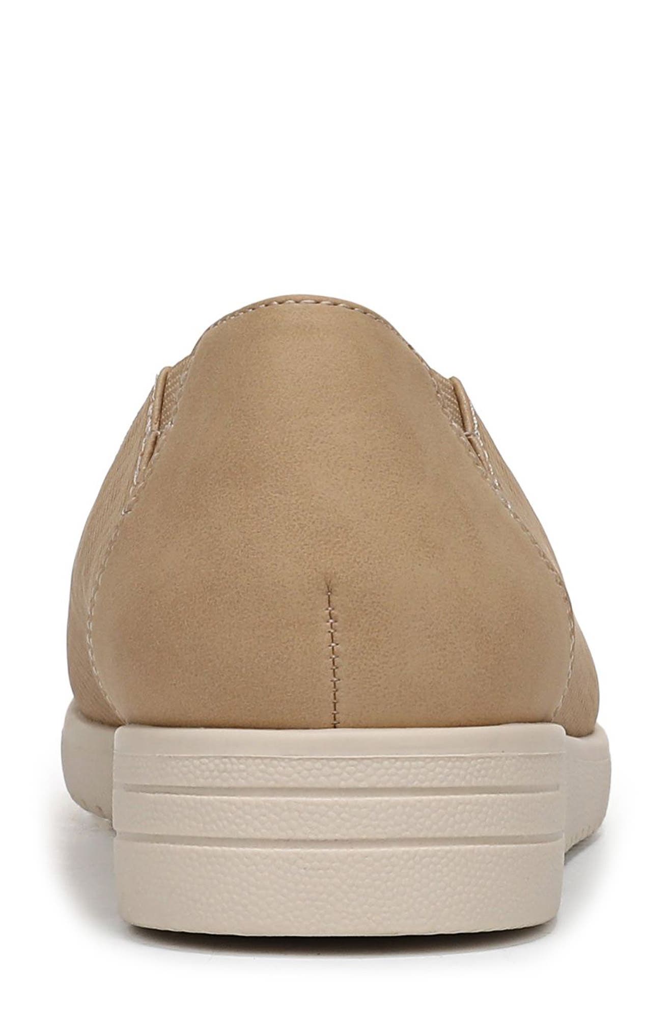 Idea Perforated Ballet Wedge Flat, Alternate, color, TAN PERFORATED FAUX LEATHER